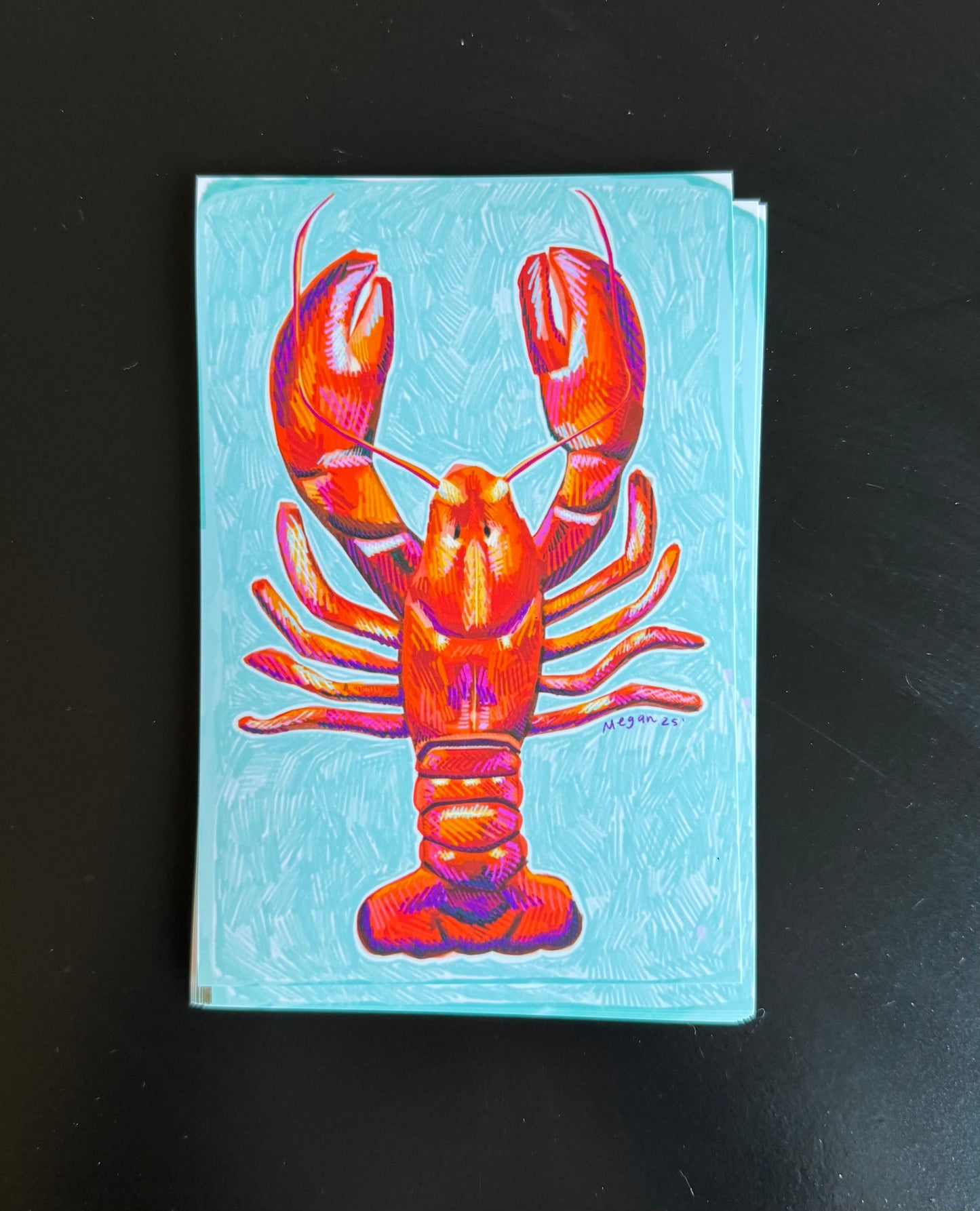 summertime lobster, 4x6 matte print