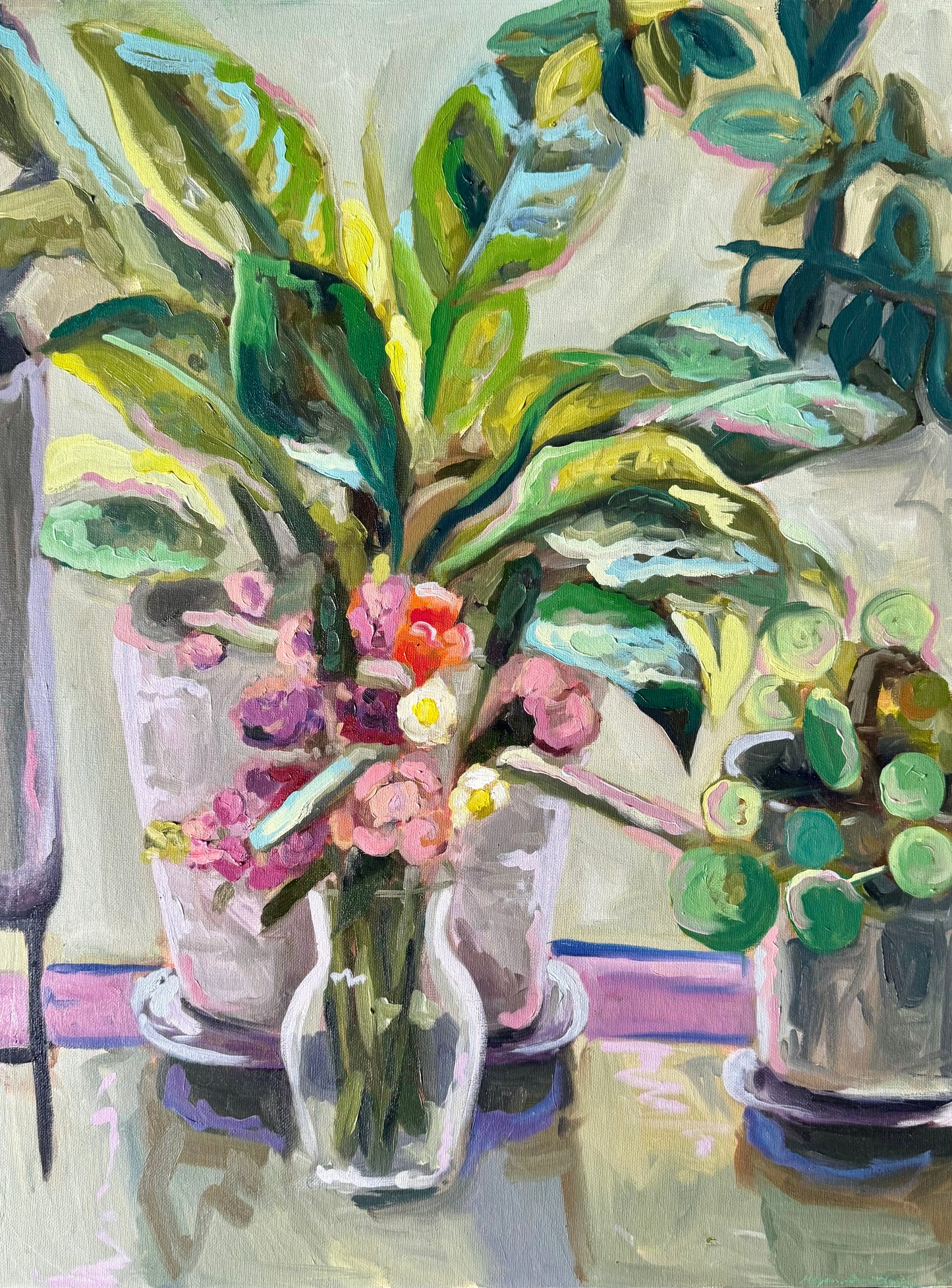 My Favorite Table, 18x24 Canvas Panel Painting