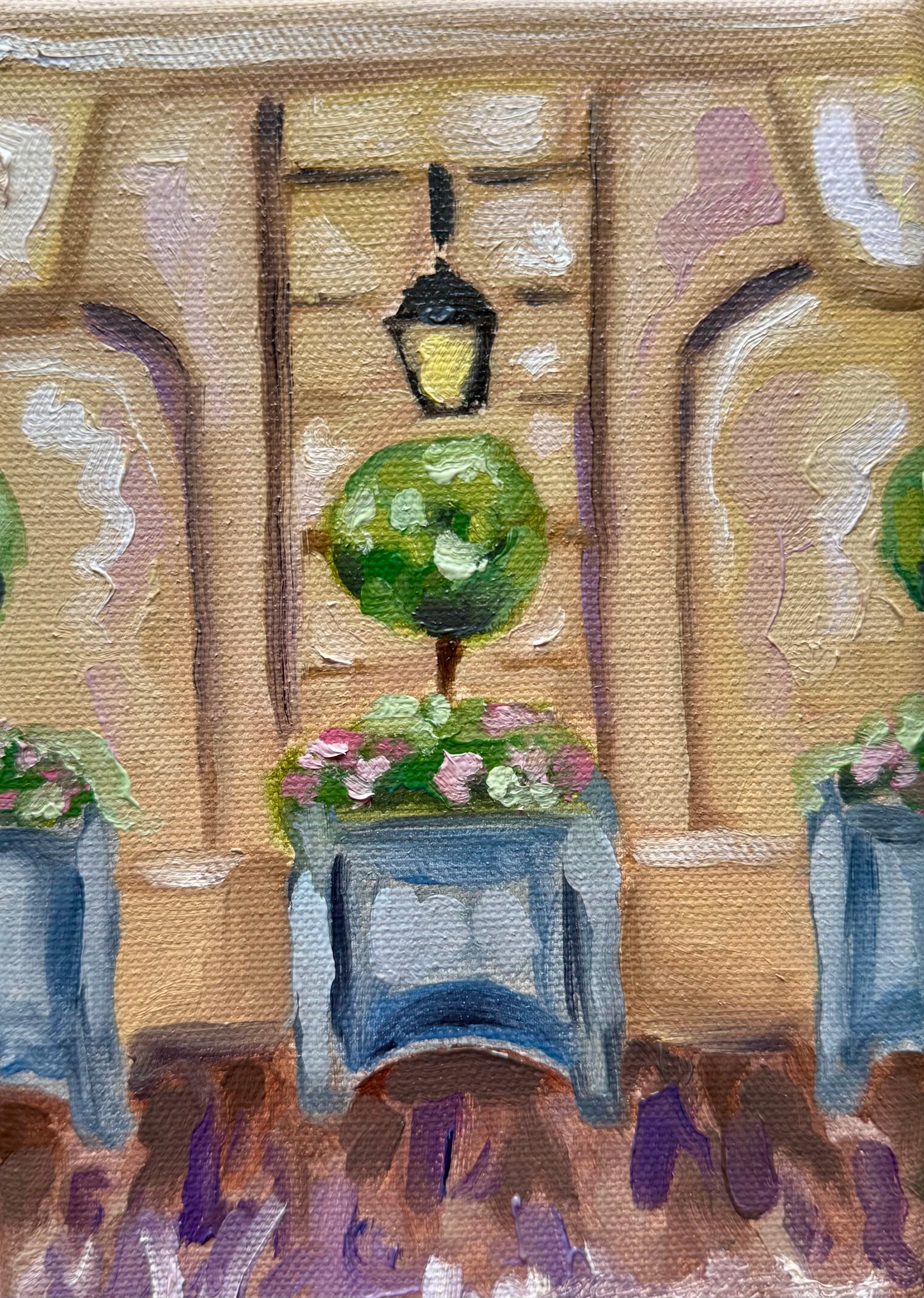 France, 5x7 Canvas Painting