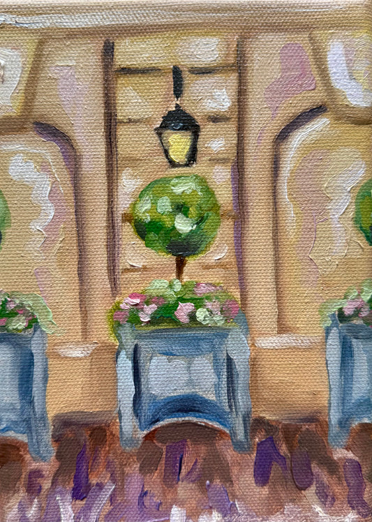 France, 5x7 Canvas Painting